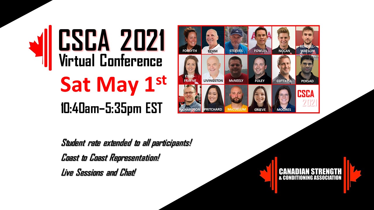 CSCA CONFERENCE 2021 Canadian Strength and Conditioning Association