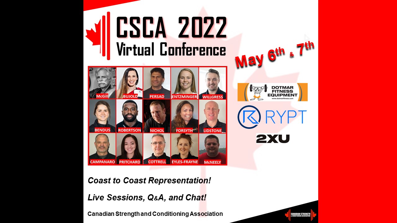 CSCA CONFERENCE 2022 Canadian Strength and Conditioning Association